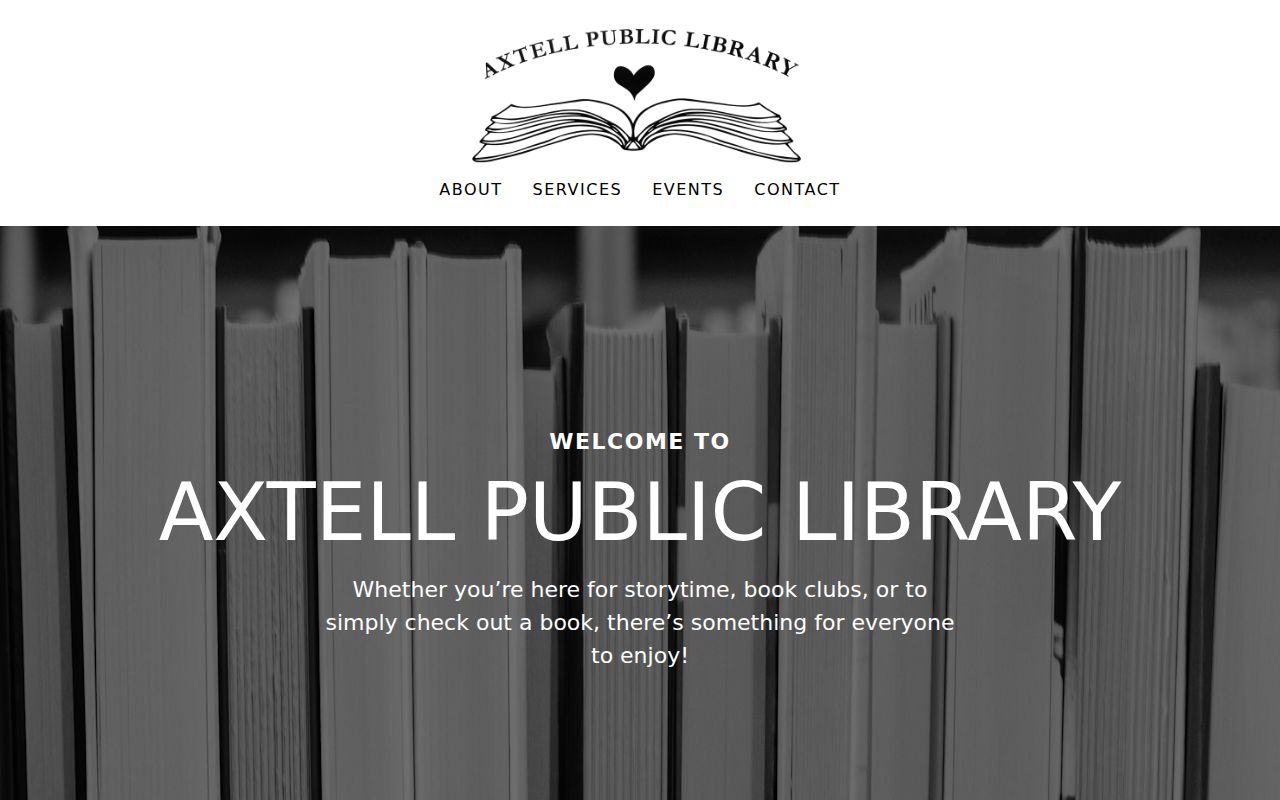 Official Axtell Public Library Windmill City page